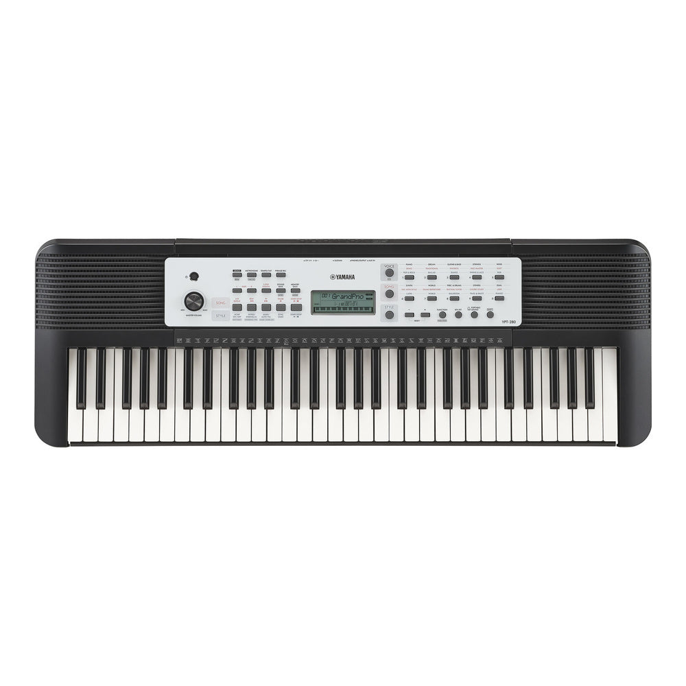 Yamaha YPT280 61-Key Entry-Level Portable Keyboard with Power Adapter