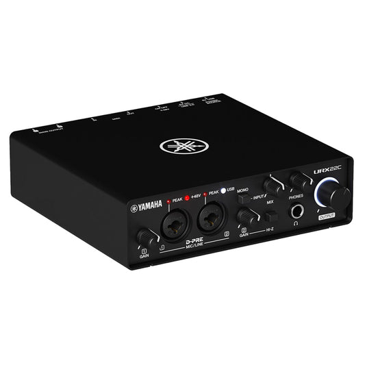 Yamaha URX22C 2-in/2-out USB-C Audio/MIDI Interface - Black