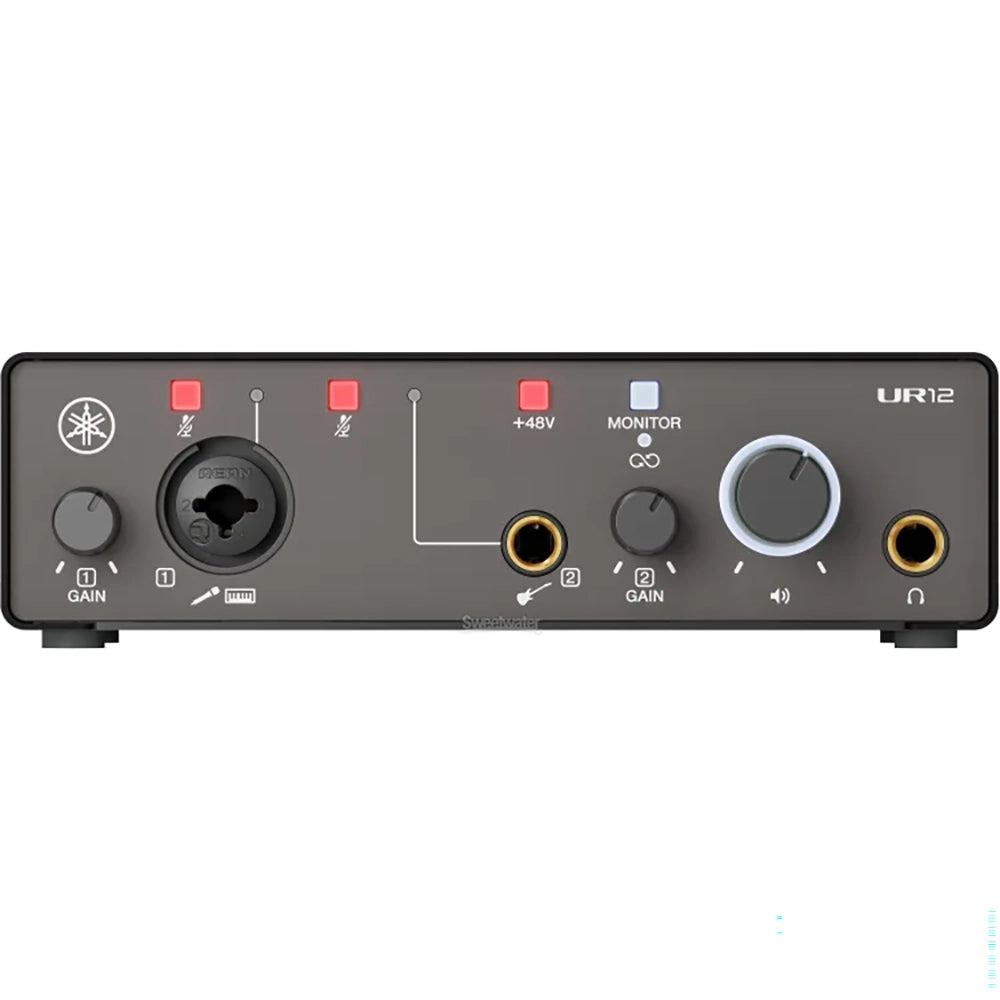 Yamaha UR12MK3 B 2-in/2-out USB-C Audio Interface & Software Suite - Black