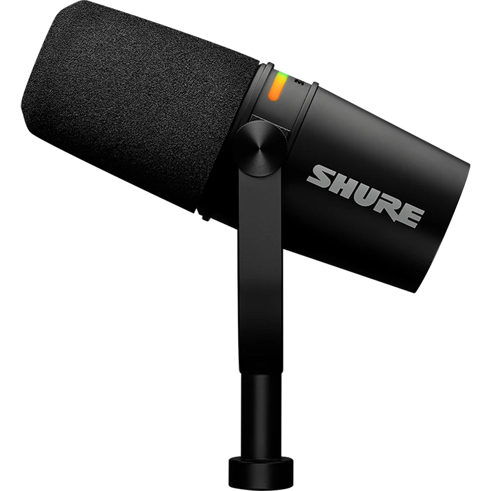 Shure MV7 Plus Podcast Mic Black USB-C / XLR Outs LED Touch DSP (MV7-PLUS-K)