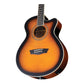 Washburn EA15 Festival Series Mini Jumbo Cutaway Acoustic Electric Guitar - Tobacco Burst