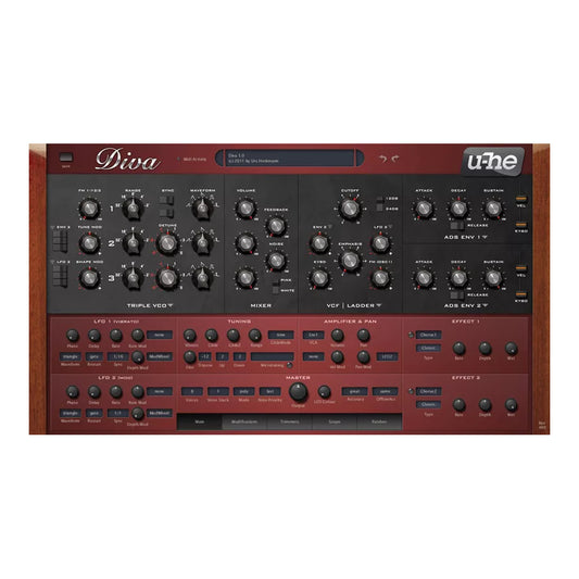 u-he Diva - Premium Analog-Modeling Synthesizer Emulator