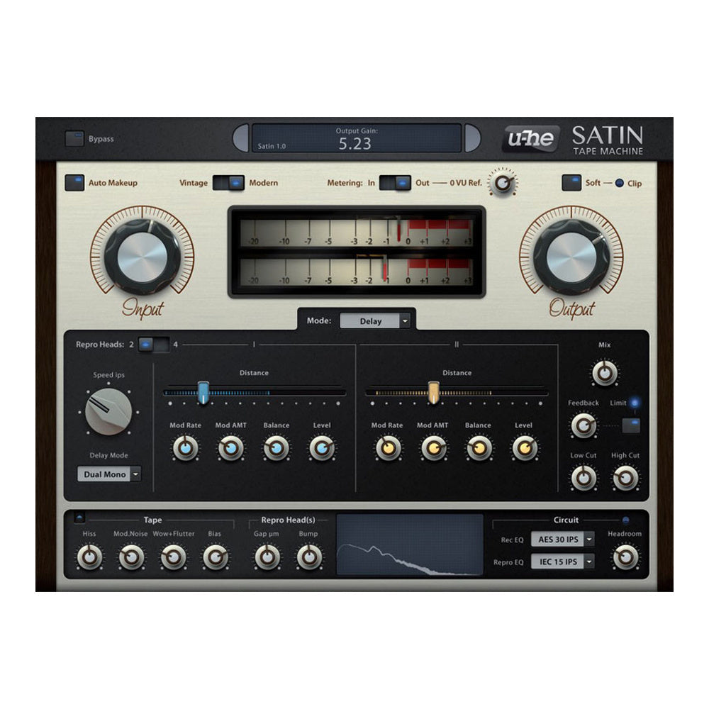 u-he Satin - Tape Saturation and Analog Tape Emulator Plugin