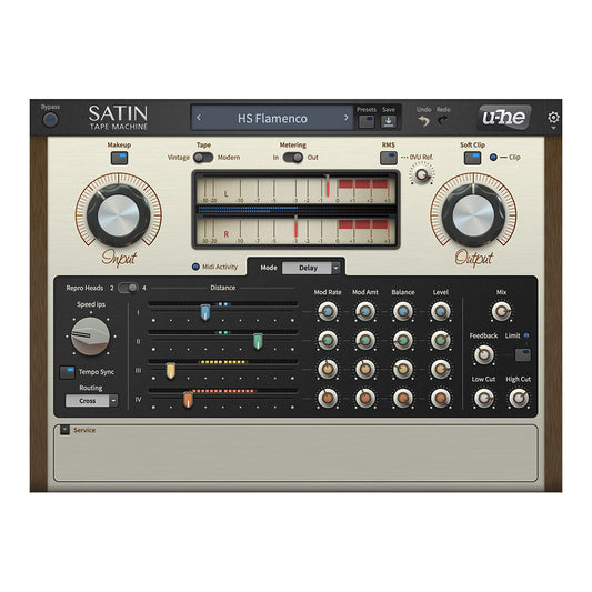 u-he Satin - Tape Saturation and Analog Tape Emulator Plugin