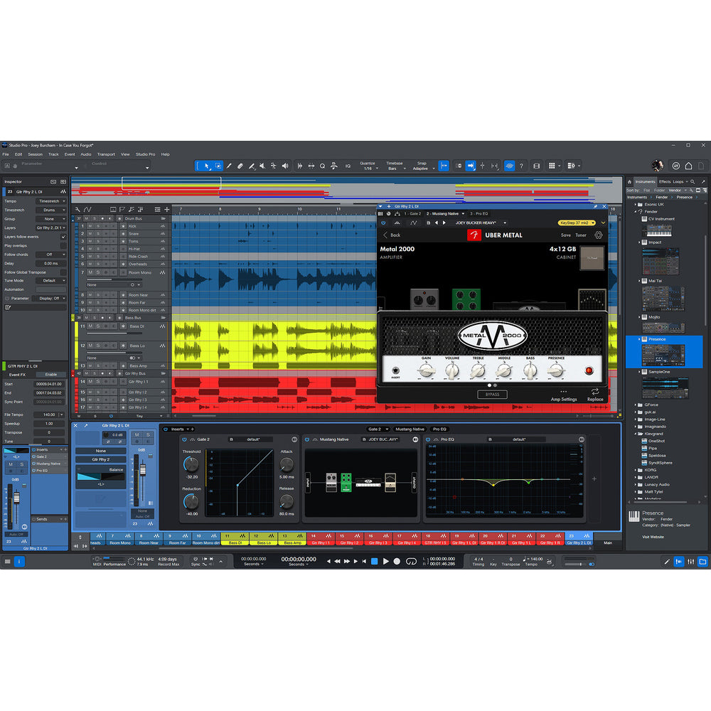 Fender Studio Pro 8 - DAW Software for Professionals