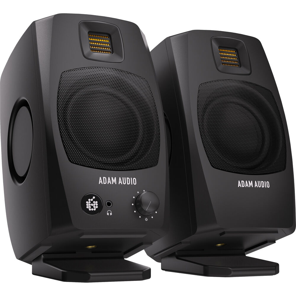 Adam Audio D3V Desktop Studio Monitor Pair - Black