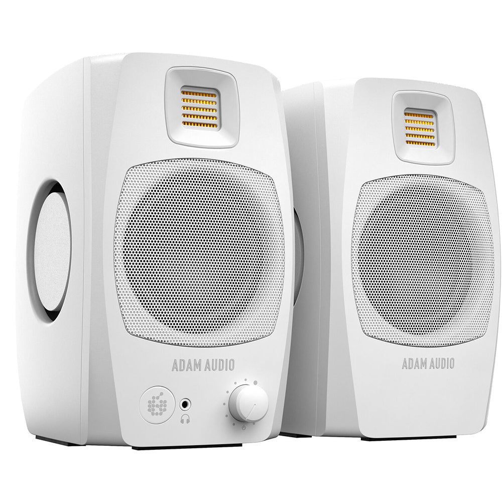 Adam Audio D3V Desktop Studio Monitor Pair - White