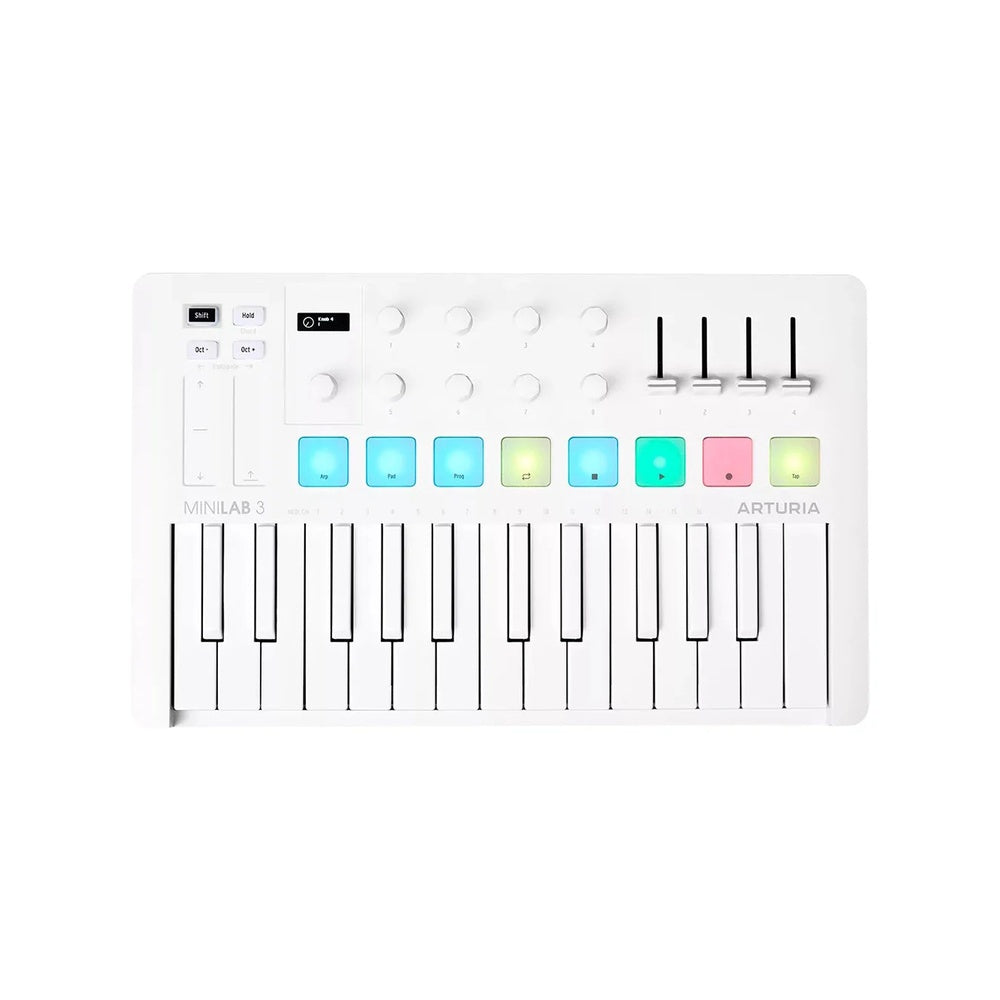 Arturia MiniLab 3 25-Key USB MIDI Controller ? White