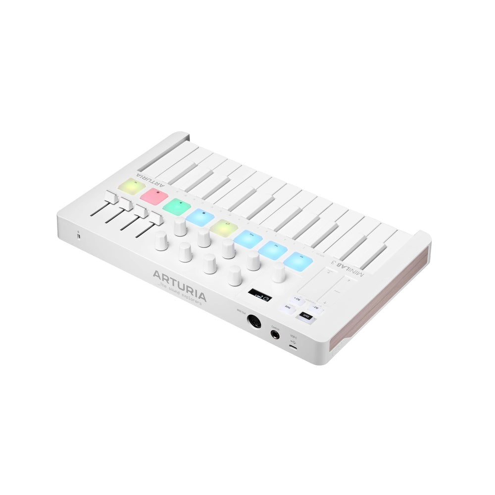 Arturia MiniLab 3 25-Key USB MIDI Controller ? White
