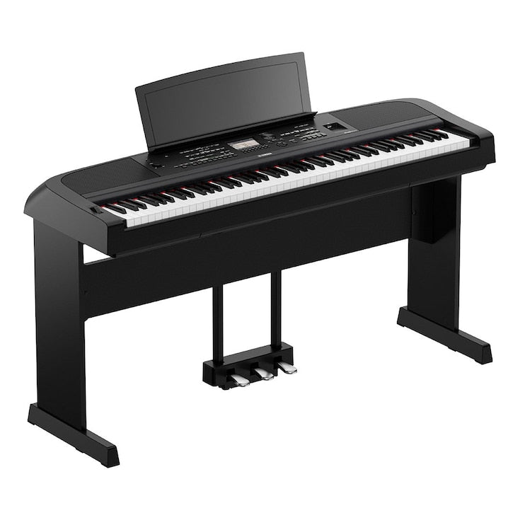 Yamaha DGX670B 88-Key Portable Digital Grand Piano with L300 Stand & LP1 3-Pedal Unit