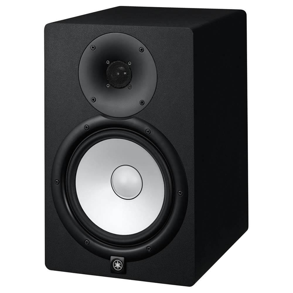 Yamaha HS8 Powered Studio Monitor Black Bundle with Studio Monitor & DJ Mixing Stereo Headphones