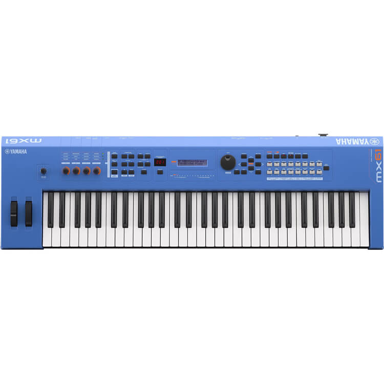 Yamaha MX61BU 61-Key Keyboard Synthesizer Blue