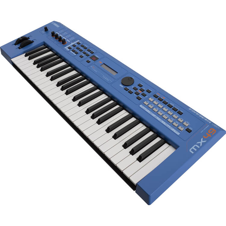 Yamaha MX49BU 49-Key Keyboard Synthesizer Blue