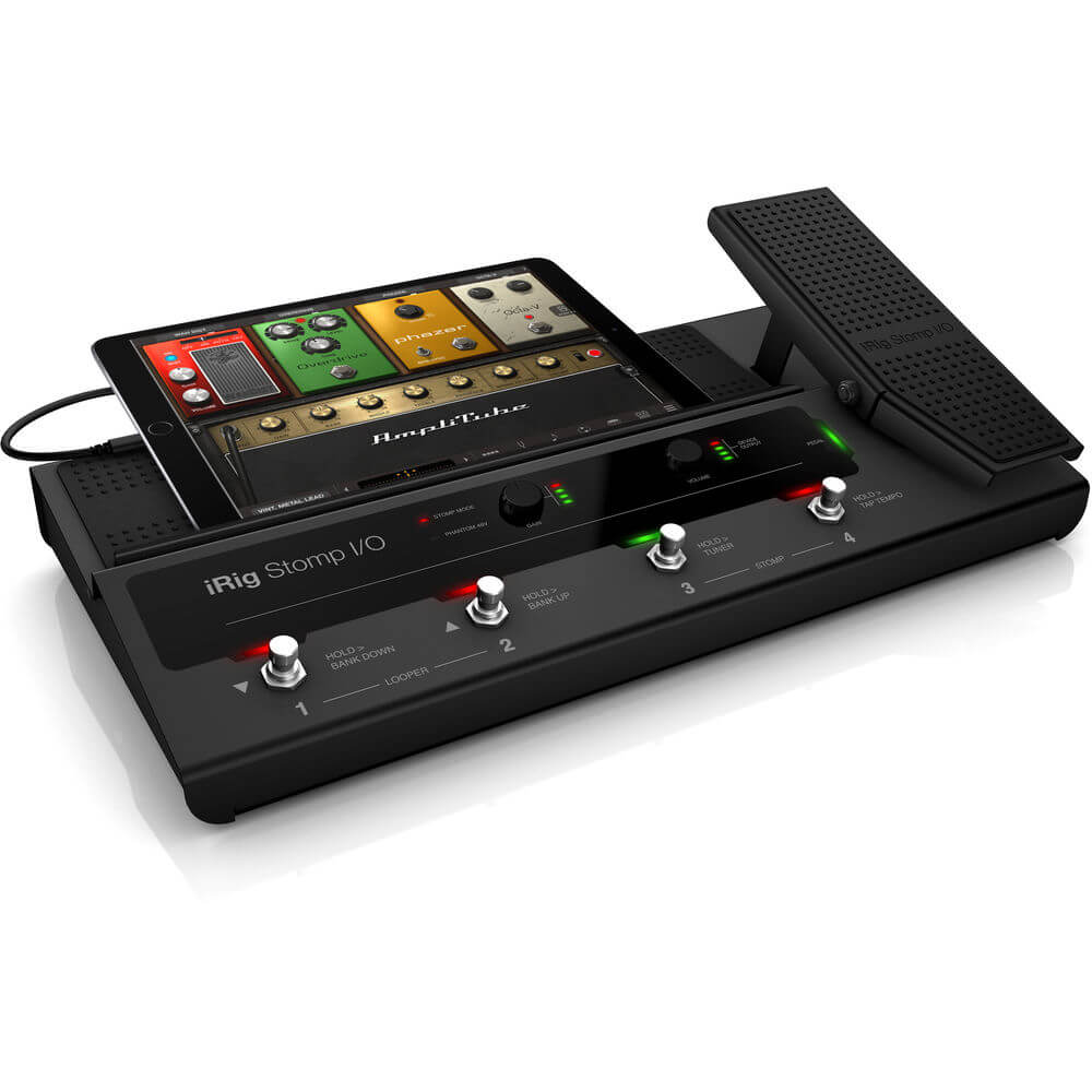 IK Multimedia iRig Stomp I/O USB Pedalboard Controller IP-IRIG-STOMPIO-IN