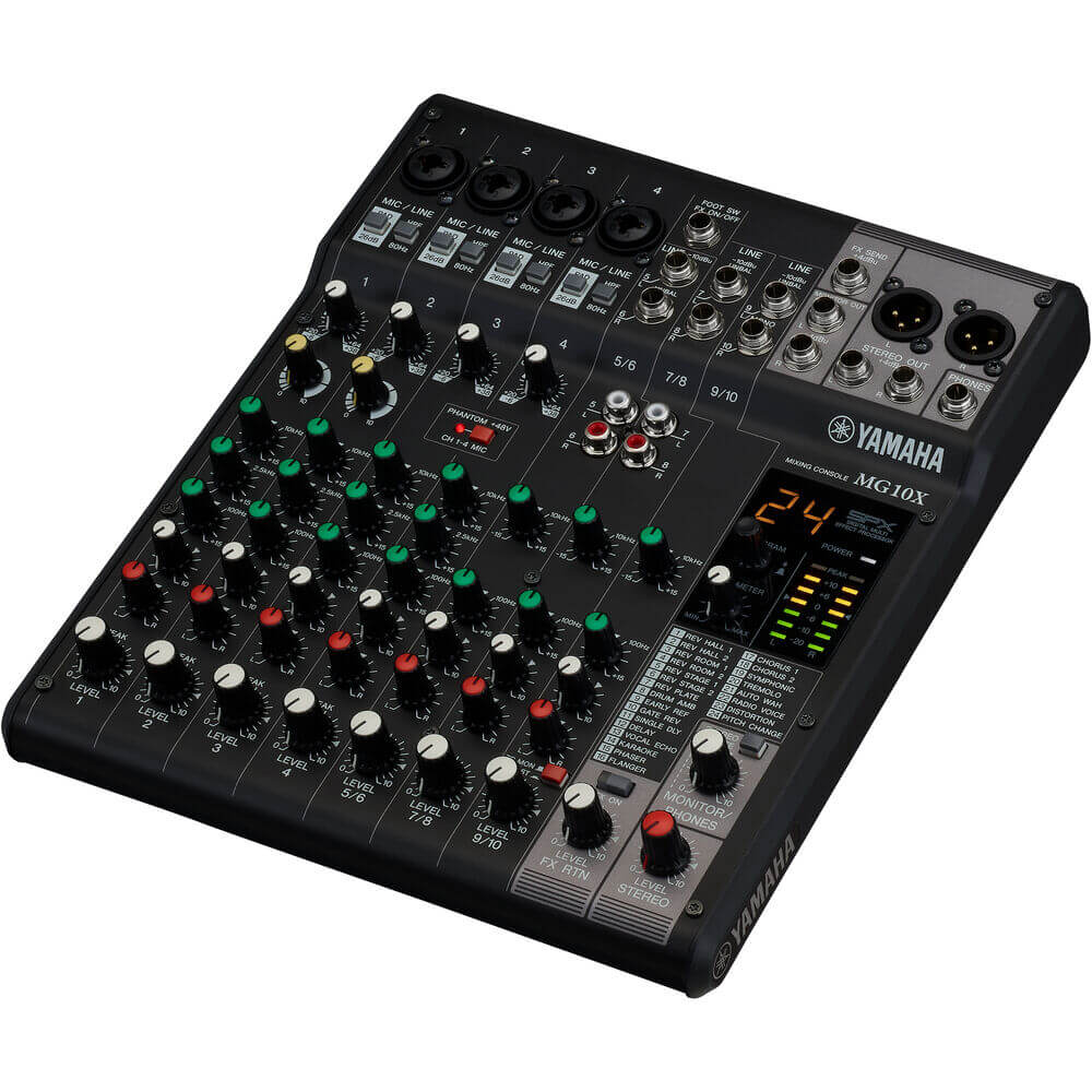 Yamaha MG10X CV 10-Input Mixer with Built-In FX