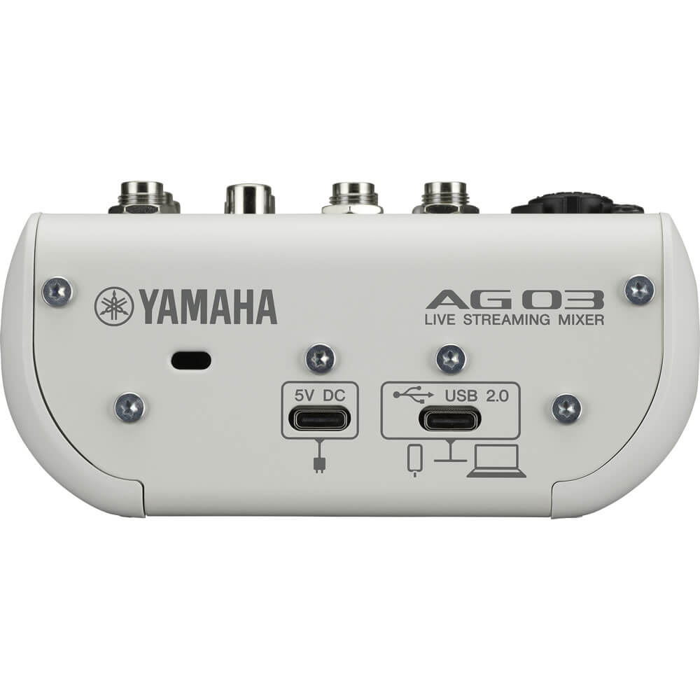 Yamaha AG03MK2 3-Channel Mixer USB Interface for IOS/Mac/PC White