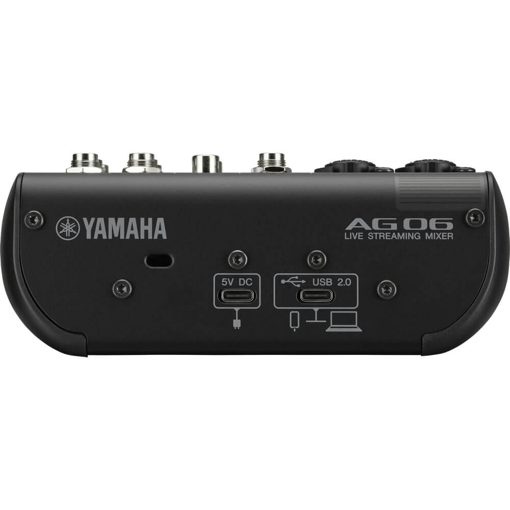Yamaha AG06MK2 6-Channel Mixer USB Interface for IOS/Mac/PC Black