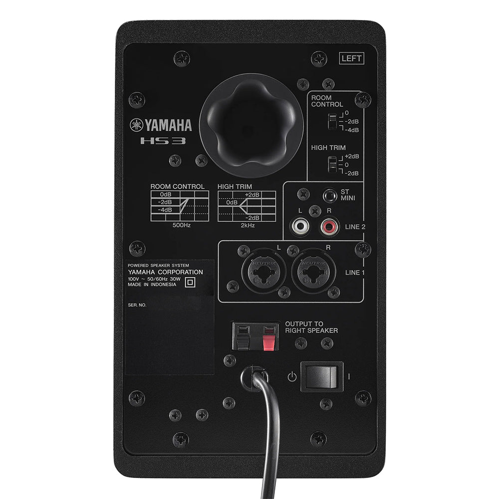 Yamaha HS3B 3.5" Powered Studio Monitors Pair Black