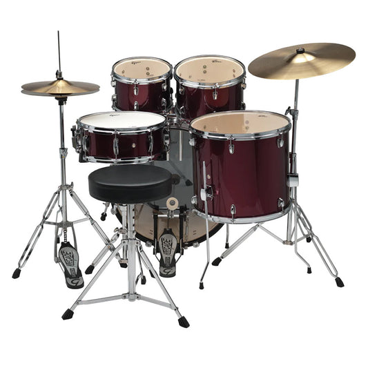 Gretsch Renegade Drum Set with Hardware & Cymbals Ruby Sparkle
