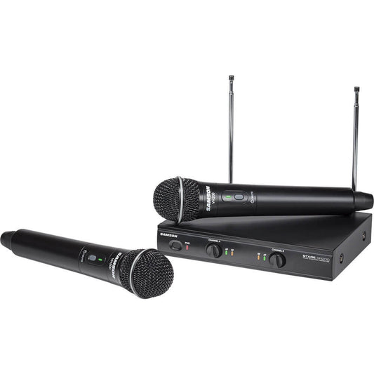 Samson Stage 200 Dual-Channel Handheld VHF Wireless System Channel B SWS200HH-B