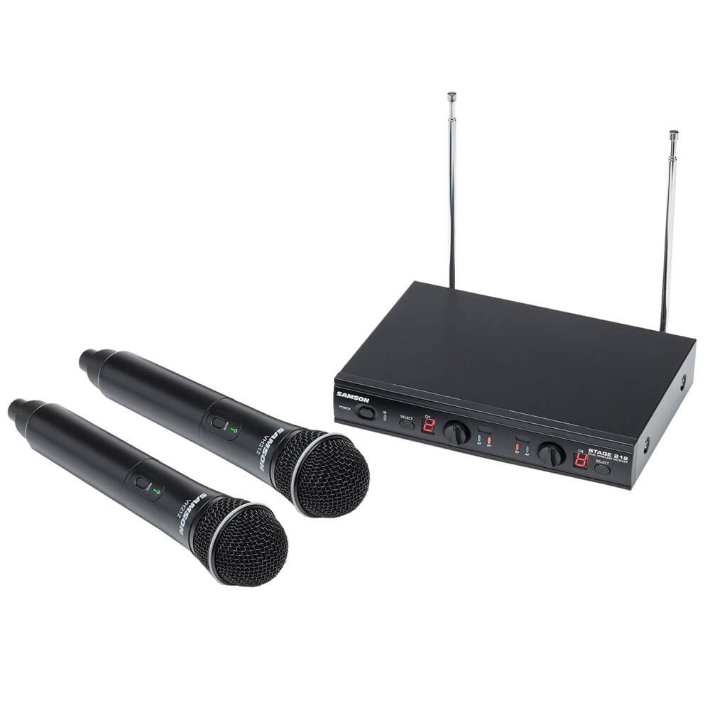 Samson Stage 212 Frequency-Agile Dual-Channel Handheld VHF Wireless System Band E SWS212HH-E