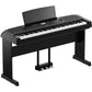 Yamaha DGX670B 88-Key Portable Digital Grand Piano with Matching L300B Stand, LP1B 3-Pedal Unit, and Padded Piano Bench