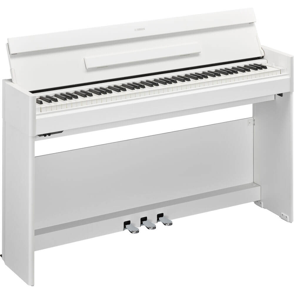 Yamaha Arius YDP-S55WH 88-Key Weighted Action Digital Piano White Walnut