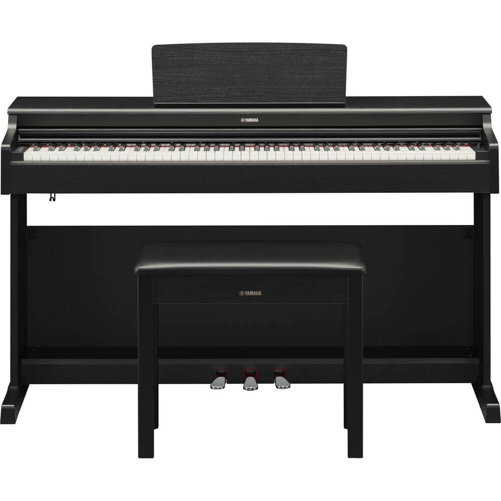 Yamaha Arius YDP-165B 88-Key Weighted Action Digital Piano with Bench Black Walnut