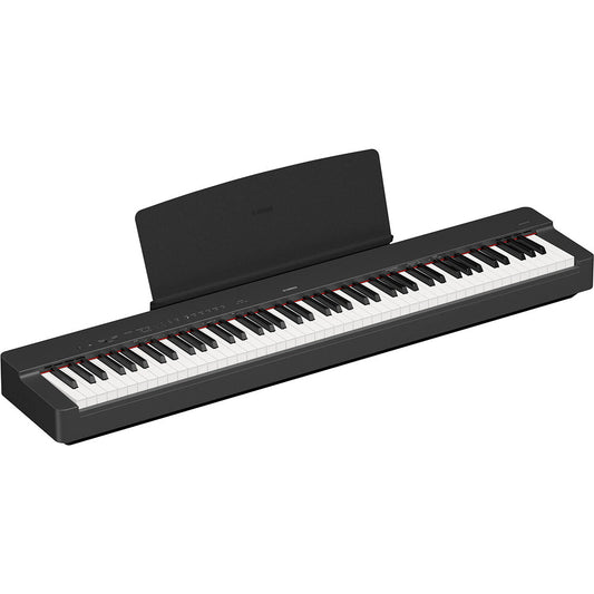 Yamaha P225B Mid-level Black 88-Note Weighted Action Digital Piano with Sustain Pedal & Power Supply