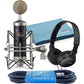 Blue Microphones Baby Bottle SL Microphone Bundle with Custom Shockmount, 15ft XLR Cable, On-Ear Stereo Headphones, and Genesis Tech Polishing Cloth