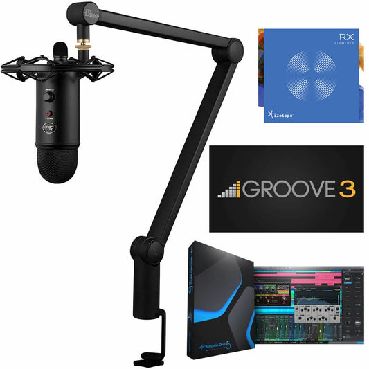 Blue Microphones Yeticaster Plus Pack USB Microphone with Software Bundle