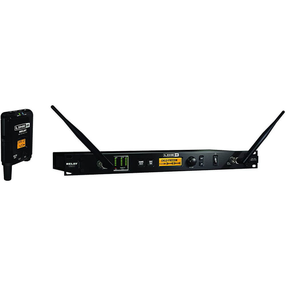 Line 6 Relay G90 Rackmount Digital Wireless Guitar System Bundle with 15ft XLR Cable, 10ft Instrument Cable, and Genesis Tech Polishing Cloth