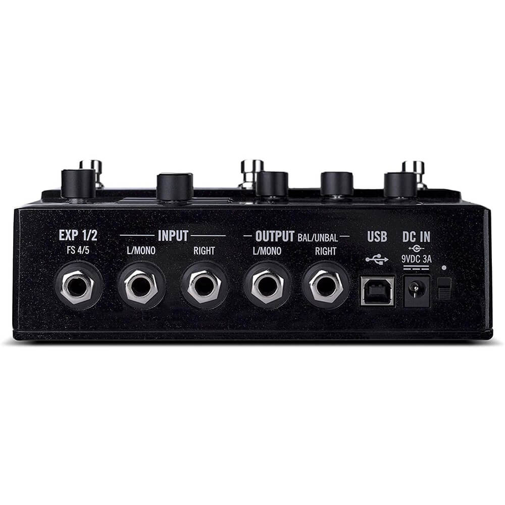 Line 6 HX Stomp Multi-Effects Black Guitar Pedal Bundle with 4 x 10-Foot Instrument Cables & Genesis Tech Polishing Cloth