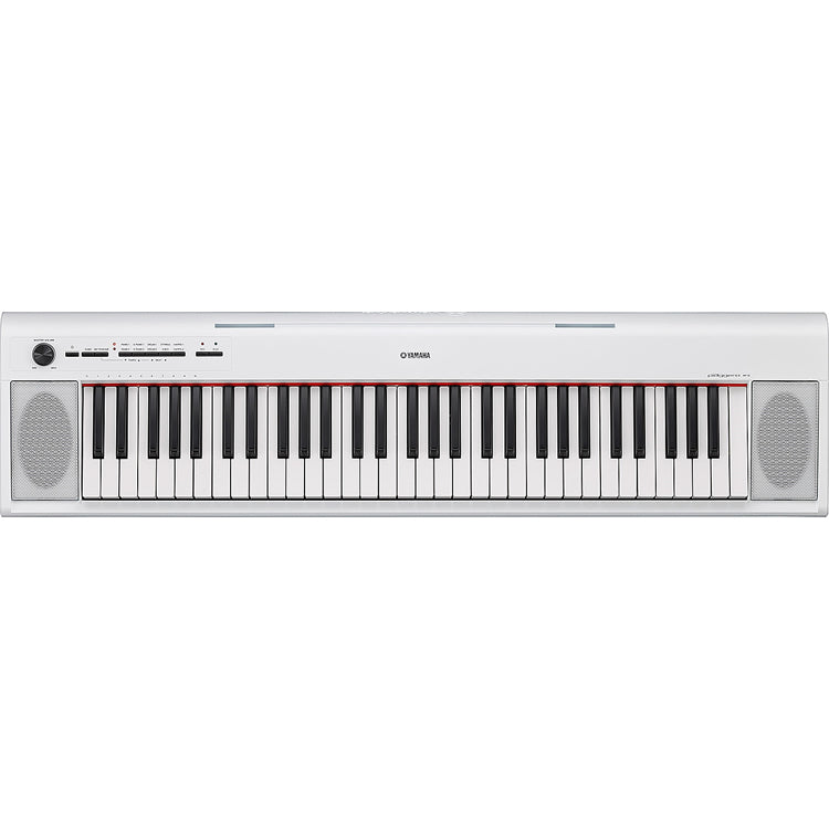 Yamaha Piaggero NP12WH 61-Key Portable Digital Piano with Power Supply
