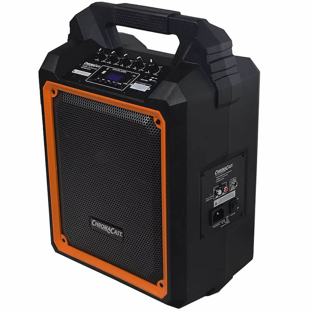 ChromaCast Portable 60 watt Rechargeable Bluetooth PA Speaker with Microphone CC-PPA-60