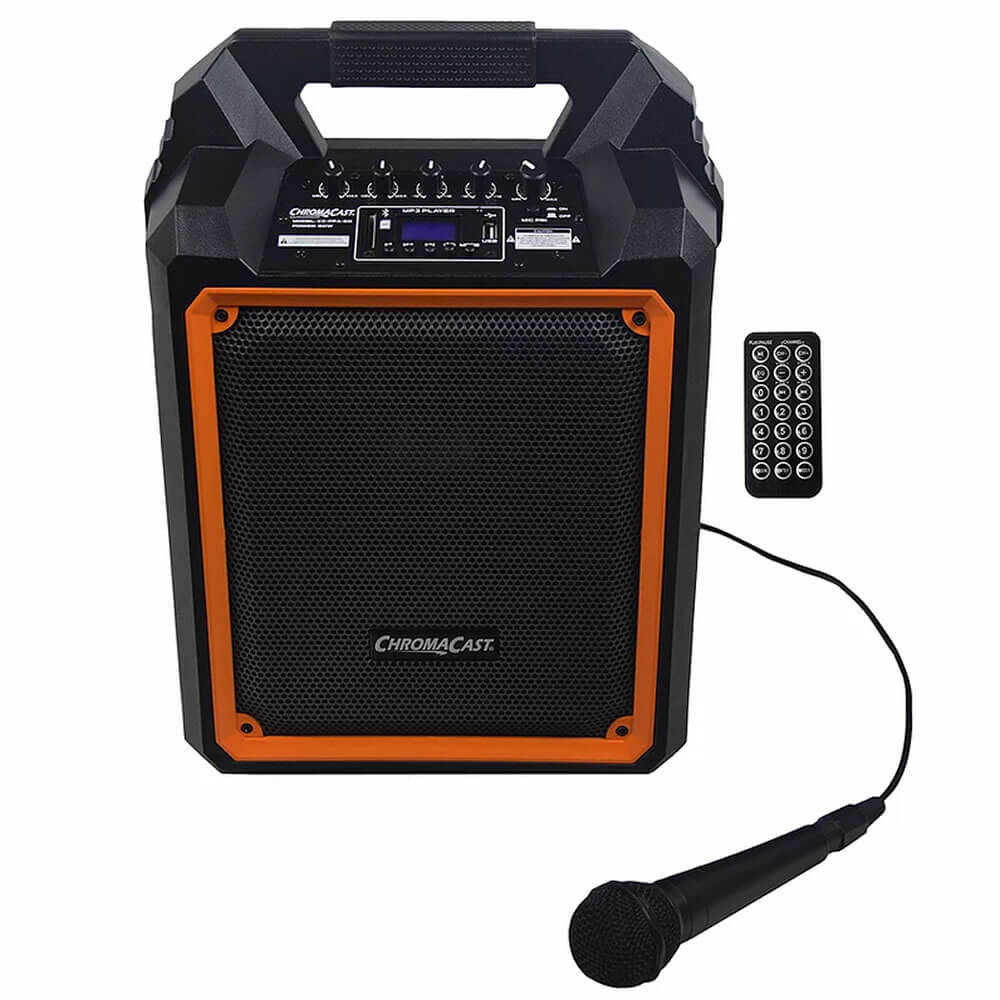 ChromaCast Portable 60 watt Rechargeable Bluetooth PA Speaker with Microphone CC-PPA-60