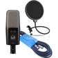 Warm Audio WA-14 Condenser Microphone Bundle with Pop Filter and 15ft XLR Cable