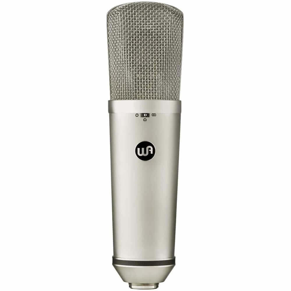 Warm Audio WA-87 R2 Large-Diaphragm FET Condenser Microphone Nickel with Pop Filter, 15-Ft XLR Cable, and Polishing Cloth