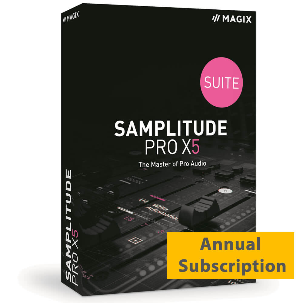 MAGIX Samplitude Pro X Suite 365  Annual Subscription License (Download)