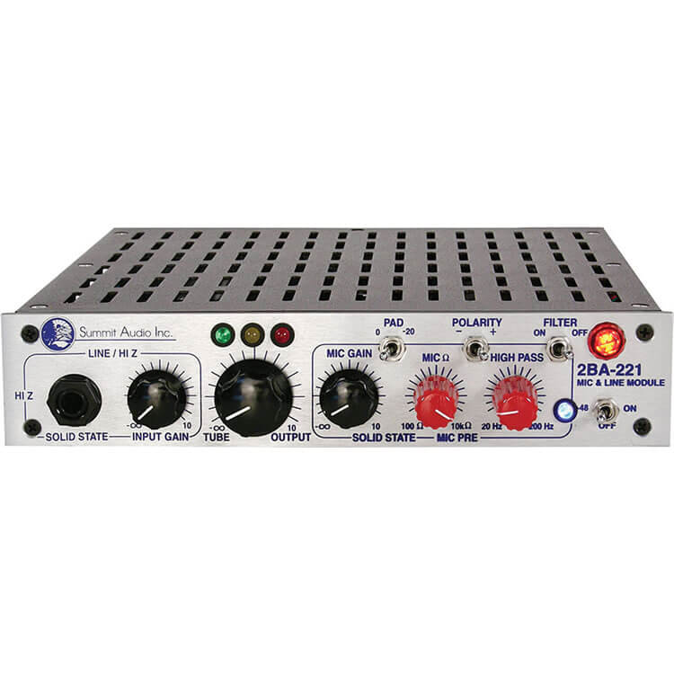 Summit Audio Mic and Line Preamp (2BA-221)