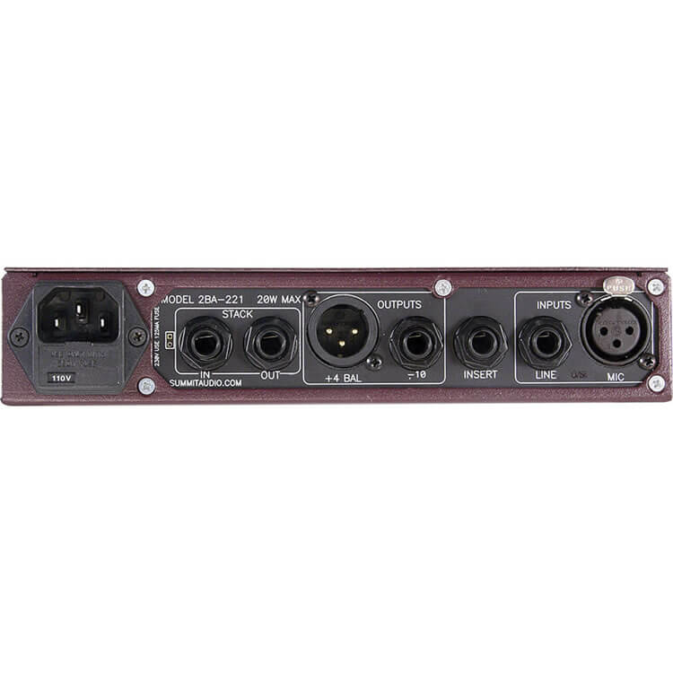 Summit Audio Mic and Line Preamp (2BA-221)