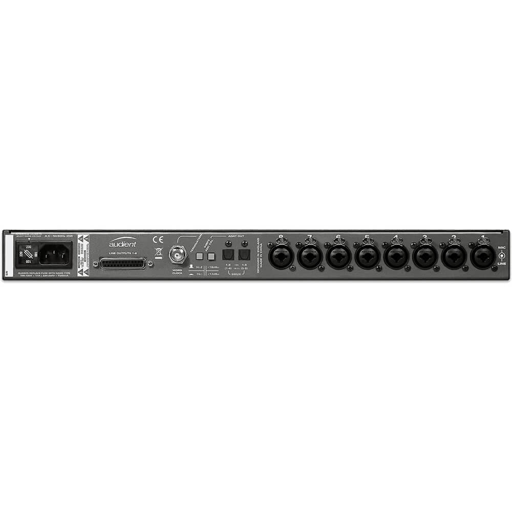 Audient ASP800 8-Channel Microphone Preamplifier and ADC with HMX & IRON