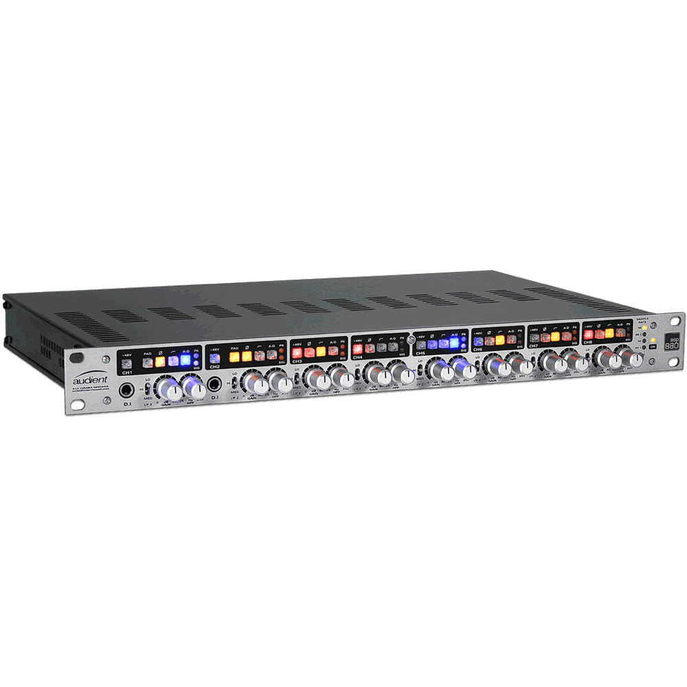 Audient ASP880 8-Channel Class-A Microphone Preamplifier and ADC