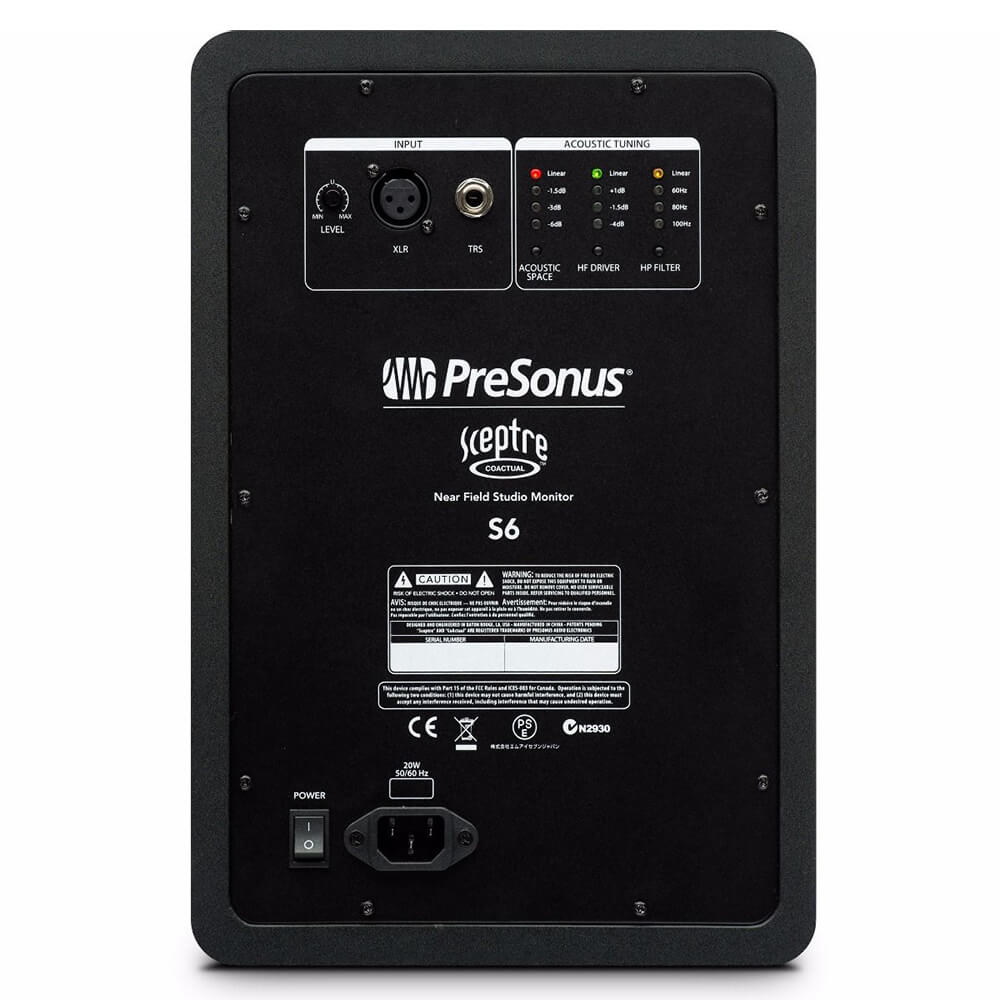 Presonus Sceptre S6 2-Way 6.5" Coaxial Studio Monitor (Single)