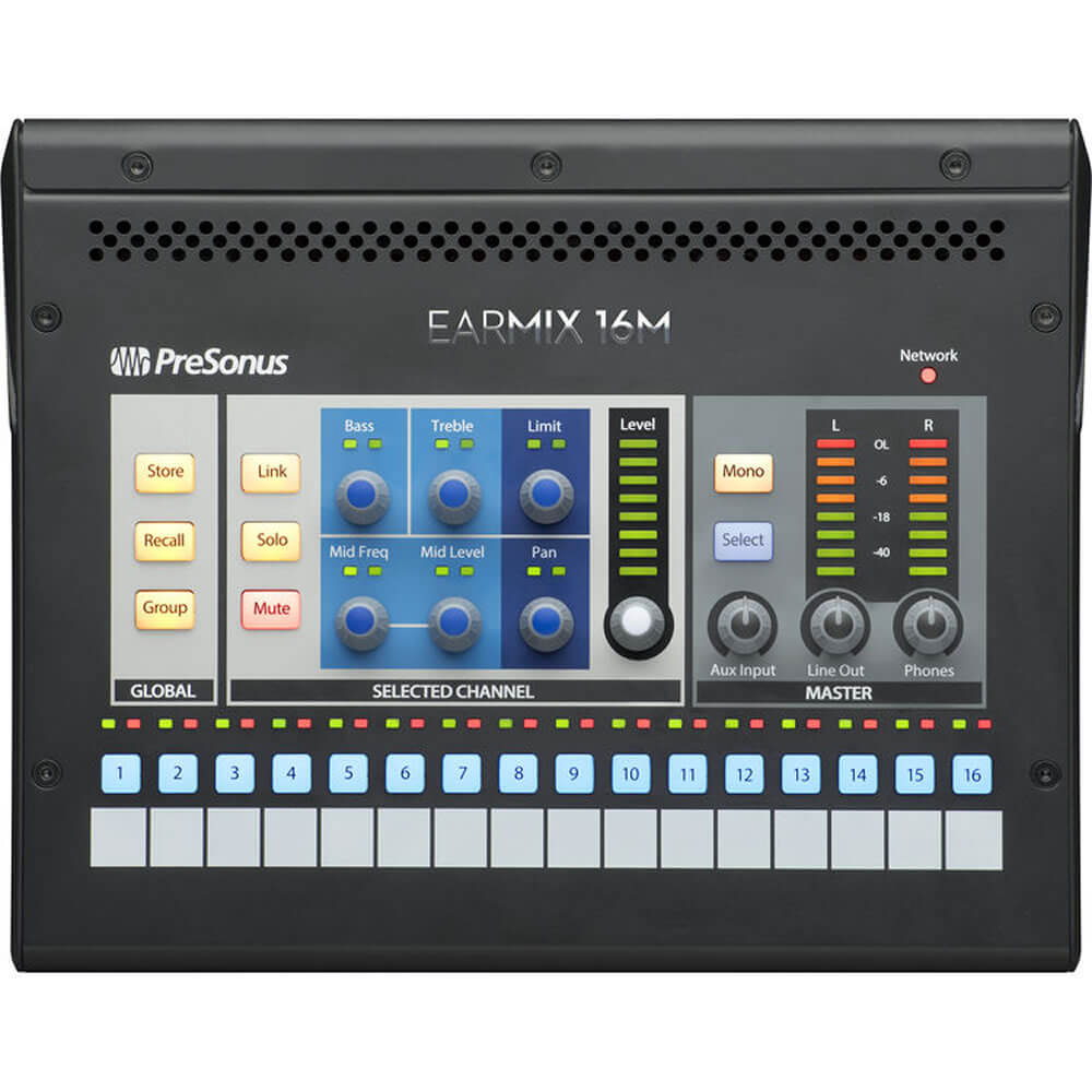 Presonus Earmix 16M 16x2 AVB-Networked Personal Monitor Mixer