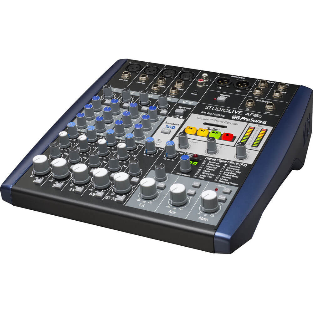 PreSonus StudioLive AR8C 8-Channel Hybrid Performance and Recording Mixer