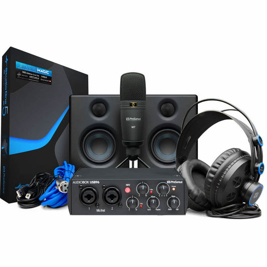 Presonus AudioBox USB 96 Studio Ultimate Hardware/Software Recording Bundle 25th Anniversary Edition