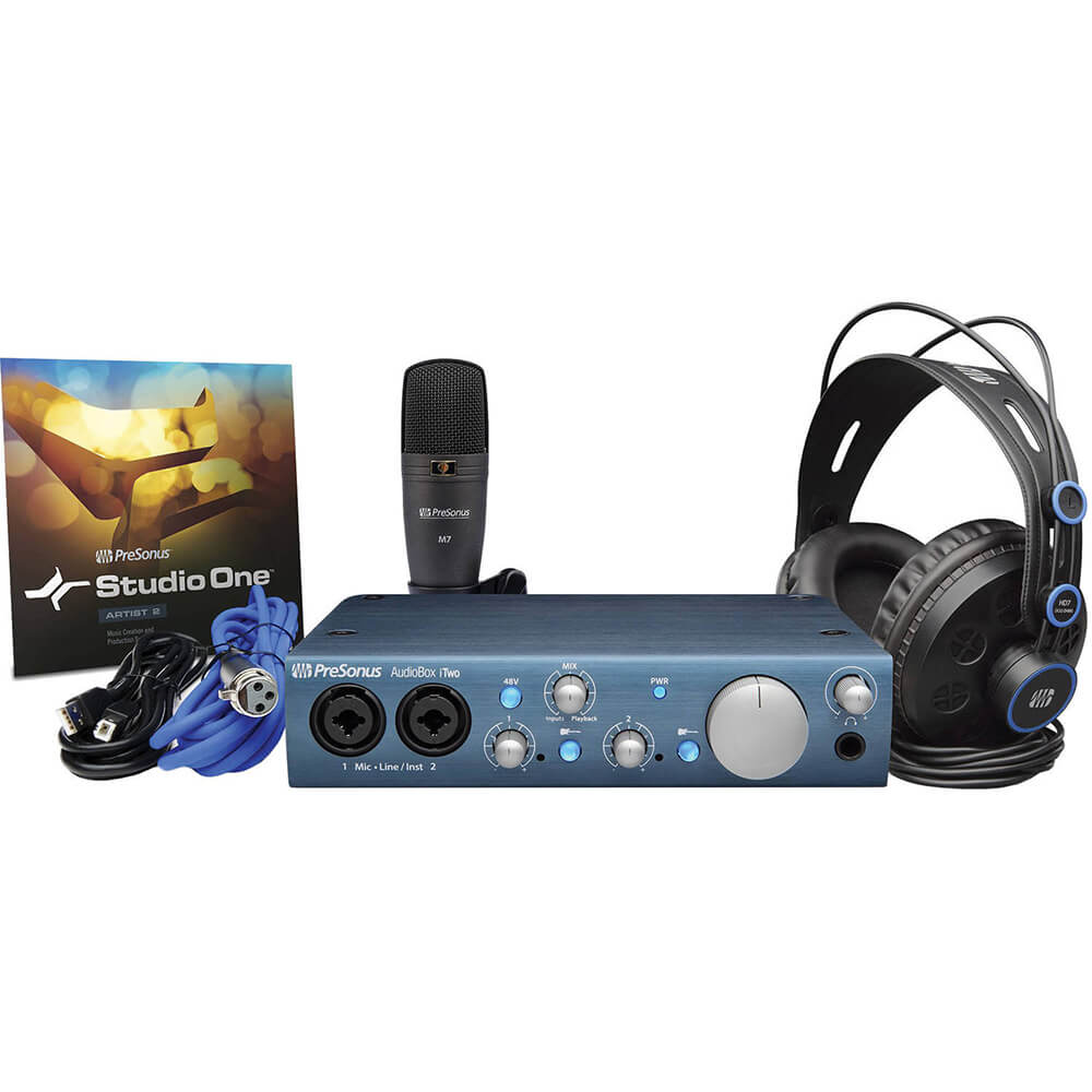 Presonus Audiobox iTwo Studio Recording System Bundle