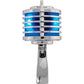 Heil Sound The Fin Dynamic Microphone Chrome Body Blue LED