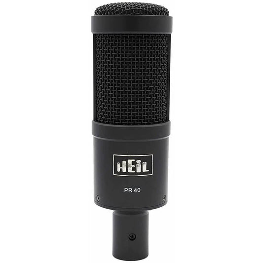 Heil Sound PR40 Dynamic Cardioid Studio Microphone Black Body and Grill